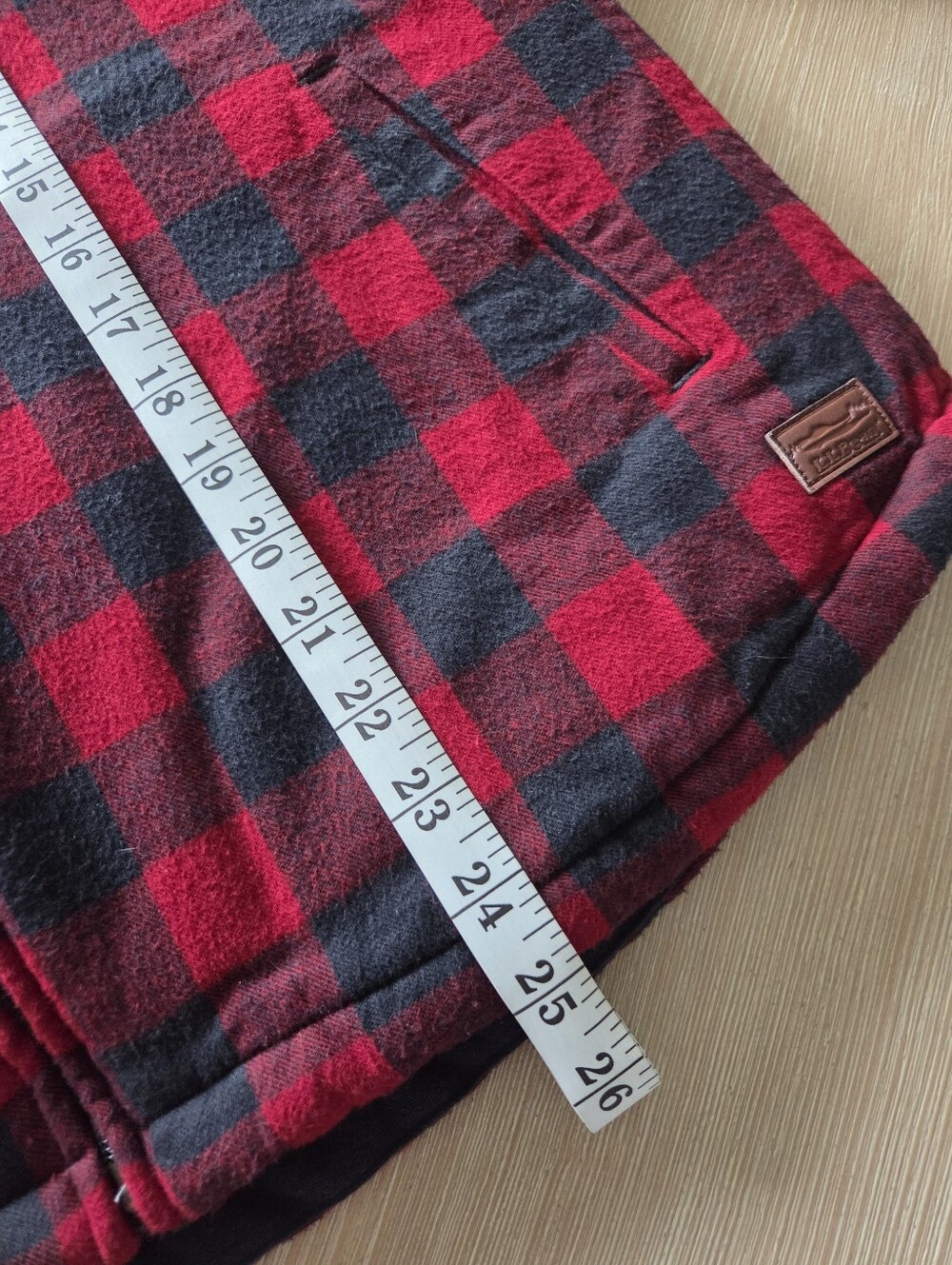 L.L. Bean Relaxed Fit Buffalo Plaid Sherpa Lined Hooded Jacket Womens Size Small - Picture 6 of 10
